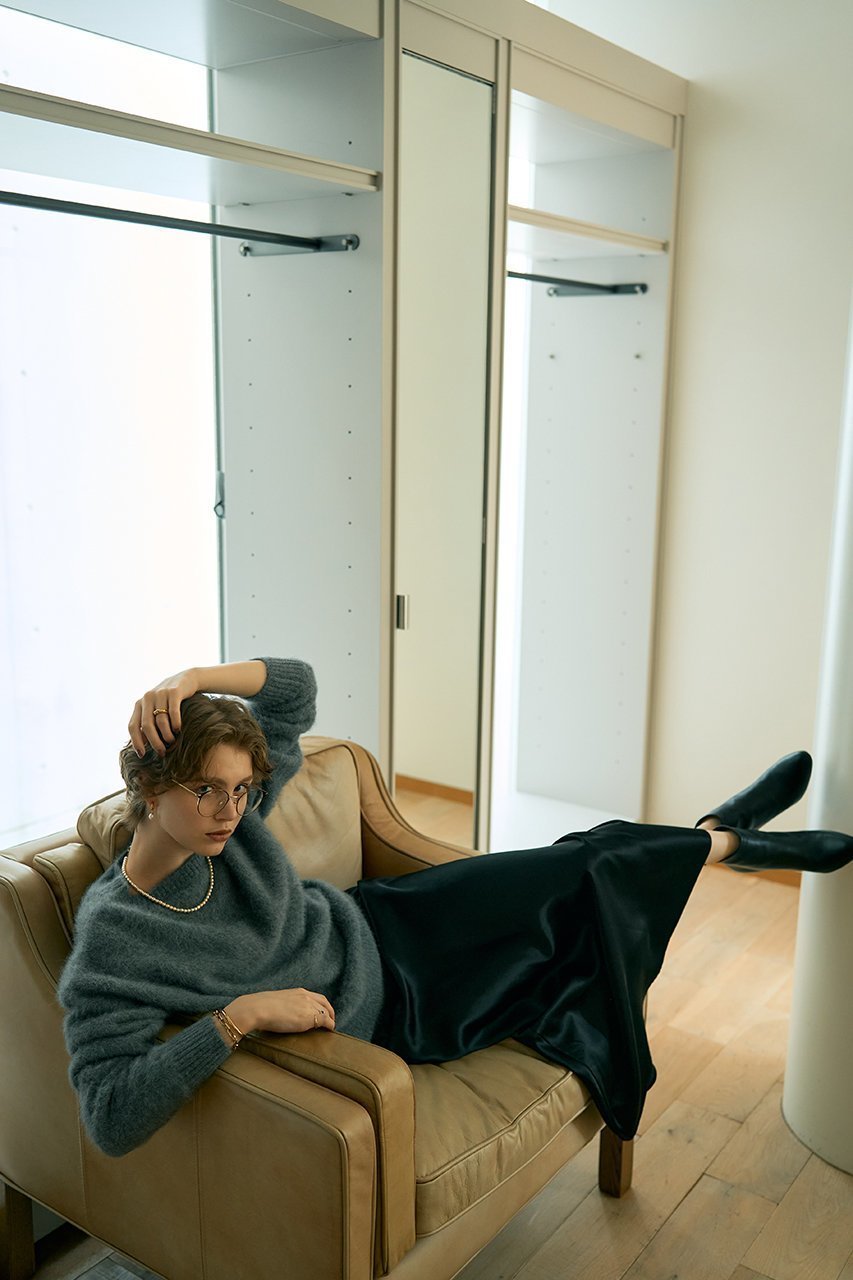 【デザイン ワークス/DESIGN WORKS】のフォックスカシミヤガンジーネックプルオーバー 人気、トレンドファッション・服の通販 founy(ファニー) 　ファッション　Fashion　レディースファッション　Fashion for Women　トップス・カットソー　Cut & Sew Tops　ニット　Knit Tops & Sweaters　カジュアルプルオーバー・ニットトップス　Pullovers & Knit Tops / Casual Pullovers　インナー　Innerwear　シンプル　Simple, Minimal　スラックス　Slacks, Dress Pants　デニム　Denim, Jeans Material　フォックス　Fox, Fox Fur　リラックス　Relax, Relaxed Fit　エレガント 上品　Elegant　other-4|ID: prp329100004727564 ipo3291000000035571458