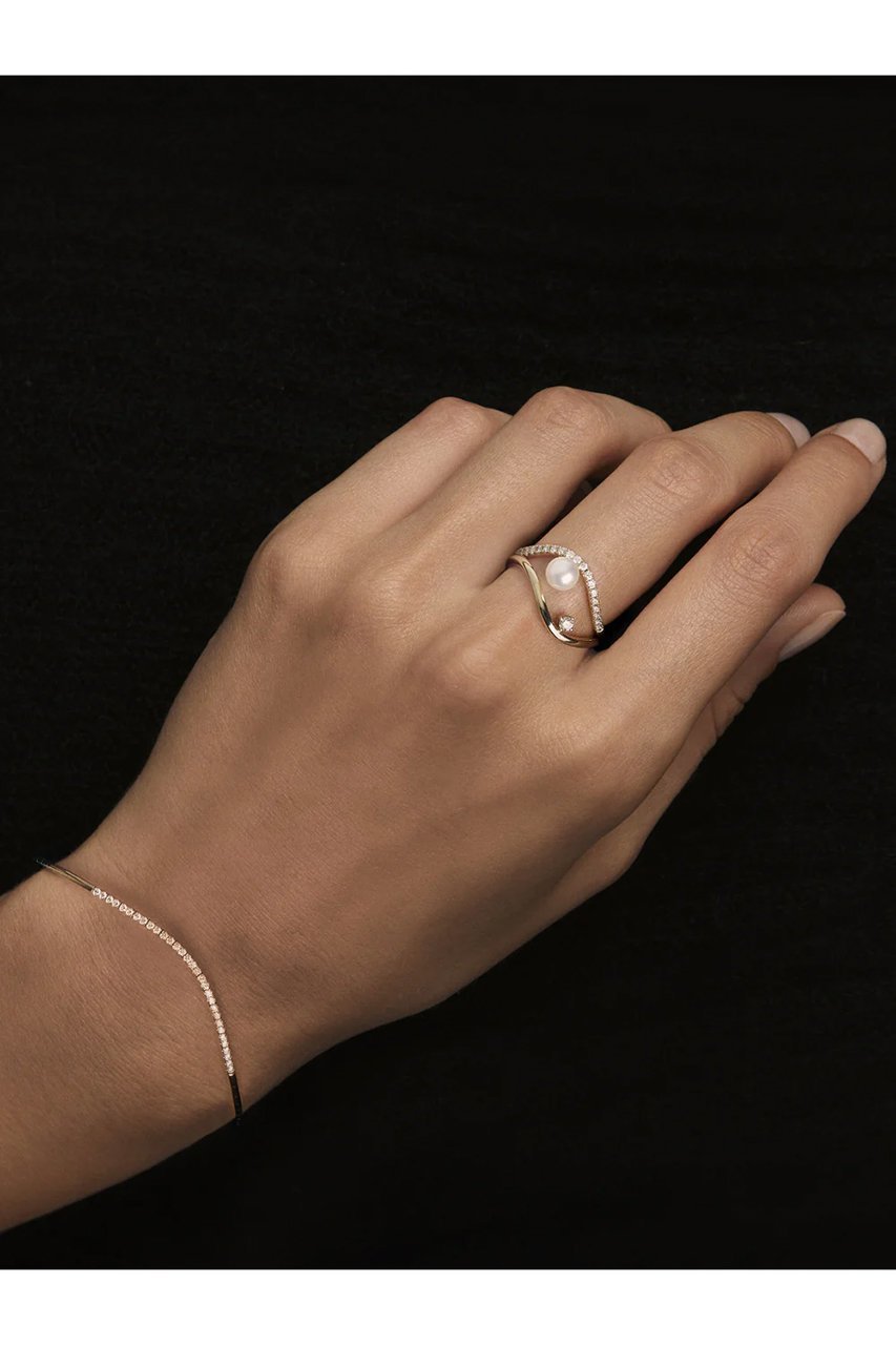 【ミズキ/MIZUKI】のSBR108 ウェーブシングルダイヤモンドリング 人気、トレンドファッション・服の通販 founy(ファニー) 　ファッション　Fashion　レディースファッション　Fashion for Women　ジュエリー　Jewelry　ダイヤモンド　Diamond, Brilliant Cut　エレガント 上品　Elegant　other-2|ID: prp329100004729521 ipo3291000000035971819