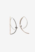 【ミズキ/MIZUKI】のSBE197L ラージカットビーズ&パールバナナフープピアス イエローゴールド|ID: prp329100004729528 ipo3291000000035626220