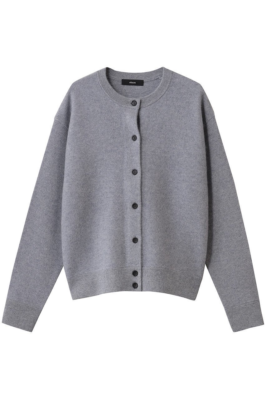 【エブール/ebure】の【10/17 0:00販売開始】ニュアンスニッティングカシミア ブルゾンカーディガン インテリア・キッズ・メンズ・レディースファッション・服の通販 founy(ファニー) 　ファッション　Fashion　レディースファッション　Fashion for Women　トップス・カットソー　Cut & Sew Tops　ニット　Knit Tops & Sweaters　カーディガン・羽織り　Layered Style Cardigans　カーディガン　Cardigan, Knitwear　ダブル　Double, Double-Breasted　チェック　Check, Plaid, Tartan　ブルゾン　Blouson, Bomber Jacket　トップグレー|ID: prp329100004729532 ipo3291000000034166622