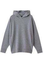 【エブール/ebure】のニュアンスニッティングカシミア フーデットプルオーバー トップグレー|ID:prp329100004729533