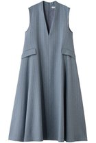 【エブール/ebure】の【10/17 0:00販売開始】スパングルウールストライプ 深Vネックワンピース ブルー|ID: prp329100004729534 ipo3291000000034166637