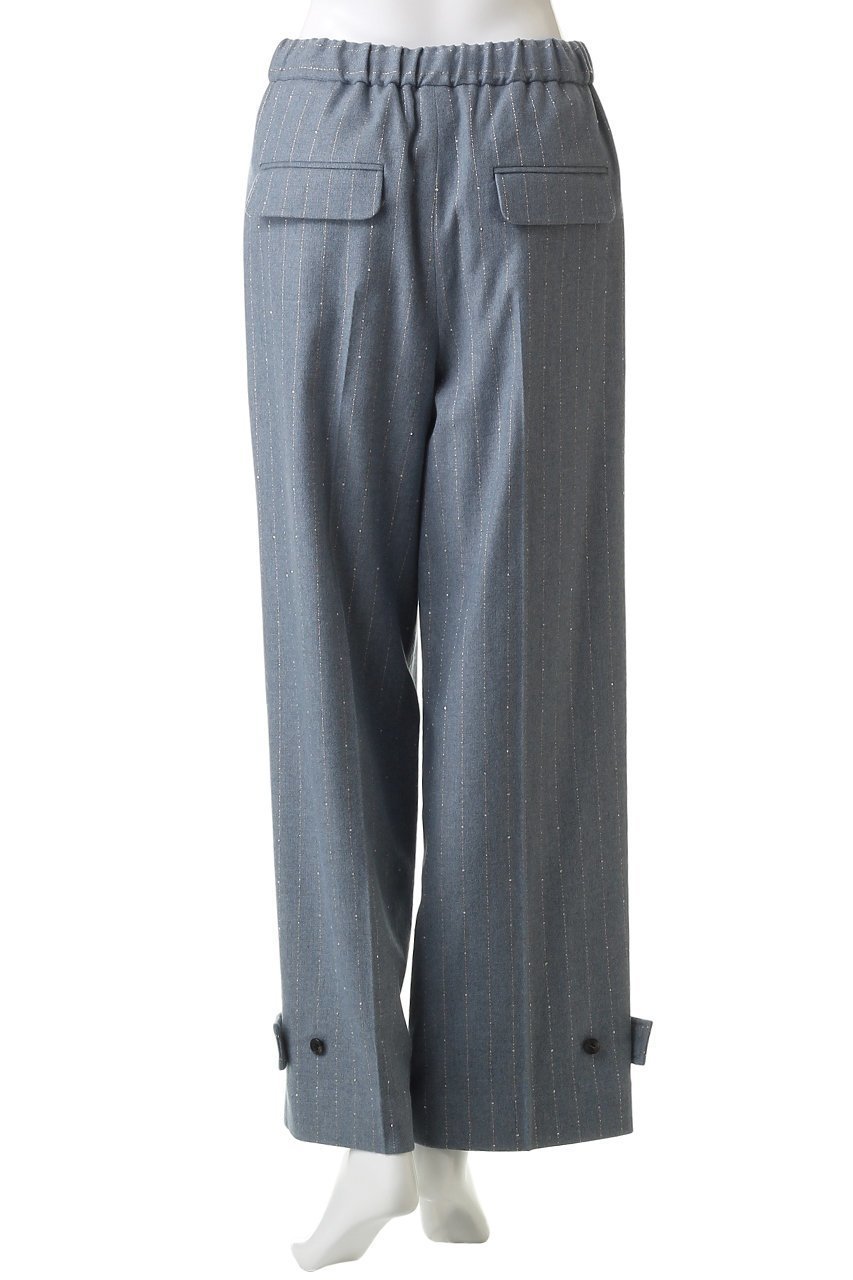 【エブール/ebure】の【10/17 0:00販売開始】スパングルウールストライプ イージーワイドパンツ 人気、トレンドファッション・服の通販 founy(ファニー) 　ファッション　Fashion　レディースファッション　Fashion for Women　パンツ　Pants & Trousers　カットソー　Cut and Sewn Top　シンプル　Simple, Minimal　ストライプ　Stripe, Striped Pattern　スパンコール　Sequins, Sequin Embellishment　ツイル　Twist, Twisted Detail　リラックス　Relax, Relaxed Fit　ワイド　Wide, Wide Fit　エレガント 上品　Elegant　other-4|ID: prp329100004729535 ipo3291000000034166648