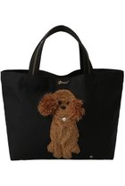 【ミュベール/MUVEIL】の【ELLE SHOP 限定】アニマルトートバッグ 人気、トレンドファッション・服の通販 founy(ファニー) ファッション Fashion レディースファッション Fashion for Women バッグ Bags アイビー Ivy Pattern クラシカル Classical, Vintage-Inspired チャーム Charm, Pendant ネコ Cat, Feline Motif パール Pearl, Pearl Accent フレンチ French, French Style プレート Plate, Dish エレガント 上品 Elegant 新作・新入荷 New Arrivals / New In 軽量 Lightweight, Ultra Light 雑誌 Magazine, Fashion Magazine thumbnail トイプードル×ブラック|ID: prp329100004729539 ipo3291000000034166686
