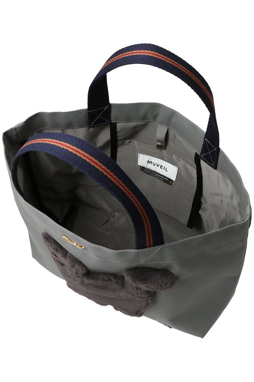 【ミュベール/MUVEIL】の【ELLE SHOP 限定】アニマルトートバッグ 人気、トレンドファッション・服の通販 founy(ファニー) 　ファッション　Fashion　レディースファッション　Fashion for Women　バッグ　Bags　アイビー　Ivy Pattern　クラシカル　Classical, Vintage-Inspired　チャーム　Charm, Pendant　ネコ　Cat, Feline Motif　パール　Pearl, Pearl Accent　フレンチ　French, French Style　プレート　Plate, Dish　エレガント 上品　Elegant　軽量　Lightweight, Ultra Light　雑誌　Magazine, Fashion Magazine　other-4|ID: prp329100004729539 ipo3291000000036066715