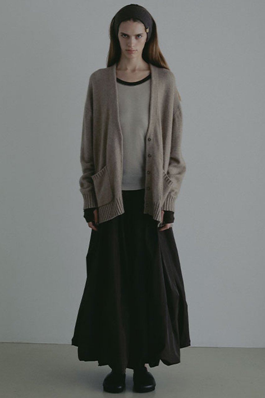 【エトレトウキョウ/ETRE TOKYO】のボリュームバルーンロングスカート 人気、トレンドファッション・服の通販 founy(ファニー) 　ファッション　Fashion　レディースファッション　Fashion for Women　スカート　Skirts　ロングスカート　Long Skirts / Maxi & Midi Skirts　カットソー　Cut and Sewn Top　カーディガン　Cardigan, Knitwear　スピンドル　Spindle, Drawcord　バルーン　Balloon, Balloon Silhouette　フォルム　Silhouette, Form　ベーシック　Basic, Essential　ロング　Long, Long-Length　A/W・秋冬　Autumn/Winter　other-2|ID: prp329100004729541 ipo3291000000036066729