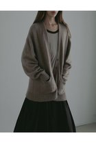【エトレトウキョウ/ETRE TOKYO】のプレーンステッチVネックニットカーディガン ベージュ|ID:prp329100004729542