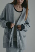 【エトレトウキョウ/ETRE TOKYO】のプレーンステッチVネックニットカーディガン ブルー|ID:prp329100004729542
