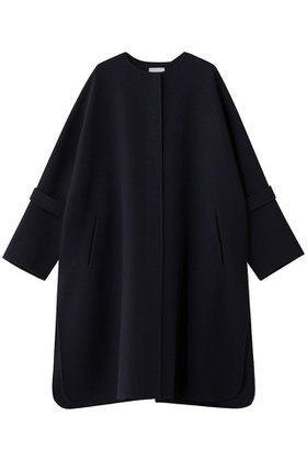 【エブール/ebure】のリュクスメルトン ノーカラーロングコート 人気、トレンドファッション・服の通販 founy(ファニー) ファッション Fashion レディースファッション Fashion for Women アウター Coat / Outerwear Collection コート・ロングコート・ピーコート Long Coats, Peacoats & More ドット Polka Dot, Dot Pattern ハンド Hand, Handmade フォルム Silhouette, Form ミドル Middle Length, Mid Height メルトン Melton, Heavy Wool モダン Modern, Contemporary ロング Long, Long-Length 人気 Popular, Best Seller 新作・新入荷 New Arrivals / New In |ID:prp329100004729593
