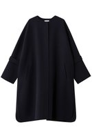 【エブール/ebure】のリュクスメルトン ノーカラーロングコート 人気、トレンドファッション・服の通販 founy(ファニー) ファッション Fashion レディースファッション Fashion for Women アウター Coat / Outerwear Collection コート・ロングコート・ピーコート Long Coats, Peacoats & More ドット Polka Dot, Dot Pattern ハンド Hand, Handmade フォルム Silhouette, Form ミドル Middle Length, Mid Height メルトン Melton, Heavy Wool モダン Modern, Contemporary ロング Long, Long-Length 人気 Popular, Best Seller 新作・新入荷 New Arrivals / New In |ID:prp329100004729593