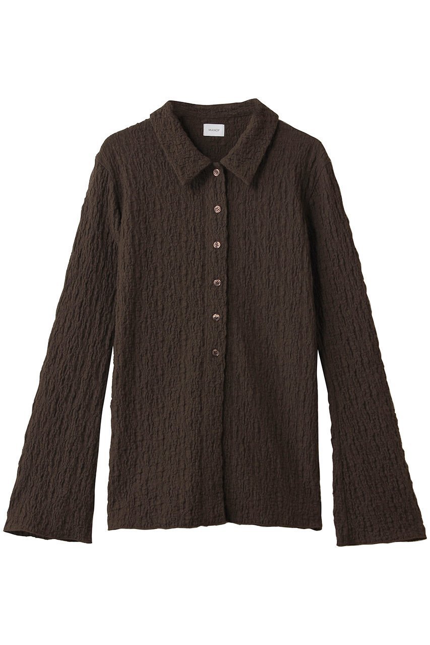 【マノフ/MANOF】のLACE SHIRTS TOPS 人気、トレンドファッション・服の通販 founy(ファニー) 　ファッション　Fashion　レディースファッション　Fashion for Women　トップス・カットソー　Cut & Sew Tops　シャツ・ブラウス・オフィスカジュアル　Elegant Blouses & Button-Ups　スリーブ　Sleeve, Long Sleeve / Short Sleeve　ファブリック　Fabric, Textile　フィット　Fit, Slim Fit　ロング　Long, Long-Length　新作・新入荷　New Arrivals / New In　 other-1|ID: prp329100004729597 ipo3291000000034166930