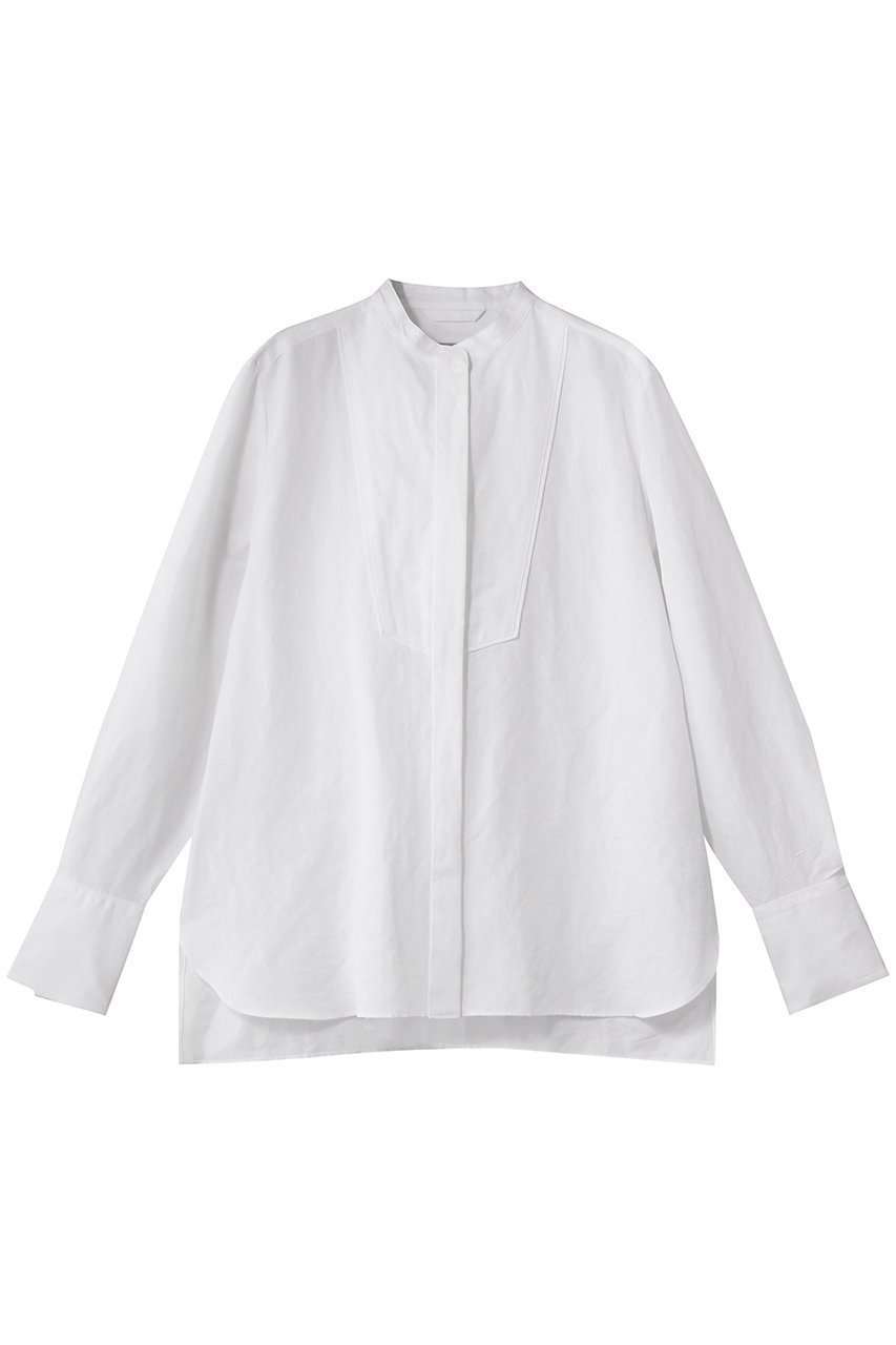 【オブリオ/AUBRIOT】のブザムシャツ インテリア・キッズ・メンズ・レディースファッション・服の通販 founy(ファニー) 　ファッション　Fashion　レディースファッション　Fashion for Women　トップス・カットソー　Cut & Sew Tops　シャツ・ブラウス・オフィスカジュアル　Elegant Blouses & Button-Ups　イタリア　Italy　クラシック　Classic, Timeless Style　シルク　Silk, 100% Silk　スリーブ　Sleeve, Long Sleeve / Short Sleeve　ドレス　Dress, One-Piece　フィット　Fit, Slim Fit　メンズ　Men's, Menswear　リネン　Linen, Linen Fabric　ロング　Long, Long-Length　エレガント 上品　Elegant　新作・新入荷　New Arrivals / New In　オフホワイト|ID: prp329100004729610 ipo3291000000034167009