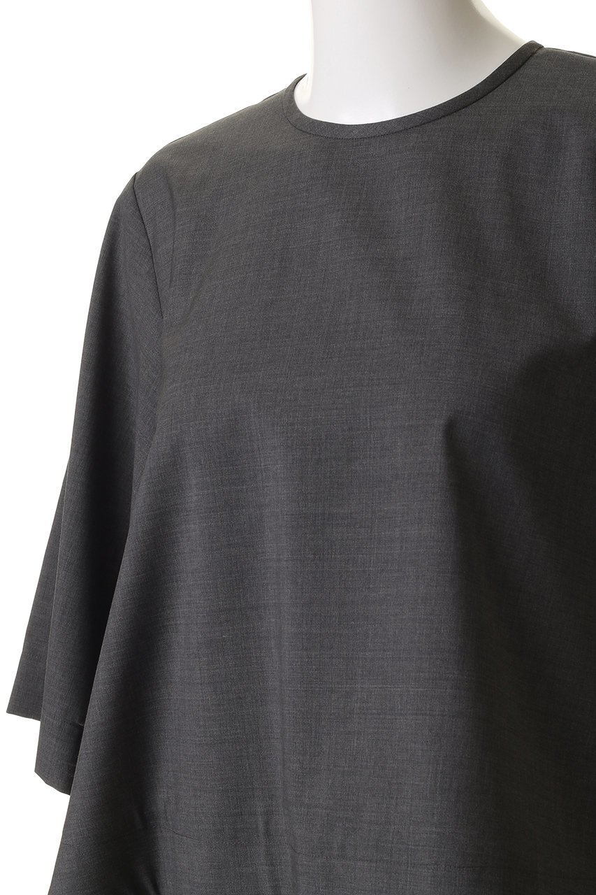 【オブリオ/AUBRIOT】のウーステッド テントトップス 人気、トレンドファッション・服の通販 founy(ファニー) 　ファッション　Fashion　レディースファッション　Fashion for Women　トップス・カットソー　Cut & Sew Tops　シャツ・ブラウス・オフィスカジュアル　Elegant Blouses & Button-Ups　イタリア　Italy　コンパクト　Compact, Small Size　ショート　Short, Short Length　スリーブ　Sleeve, Long Sleeve / Short Sleeve　スーツ　Suit, Formalwear　セットアップ　Set-Up, Coordinated Outfit　バランス　Balance, Style Balance　フレア　Flare, Flared　ペンシル　Pencil, Pencil Skirt　マニッシュ　Mannish, Boyish　メンズ　Men's, Menswear　新作・新入荷　New Arrivals / New In　other-5|ID: prp329100004729615 ipo3291000000034167055
