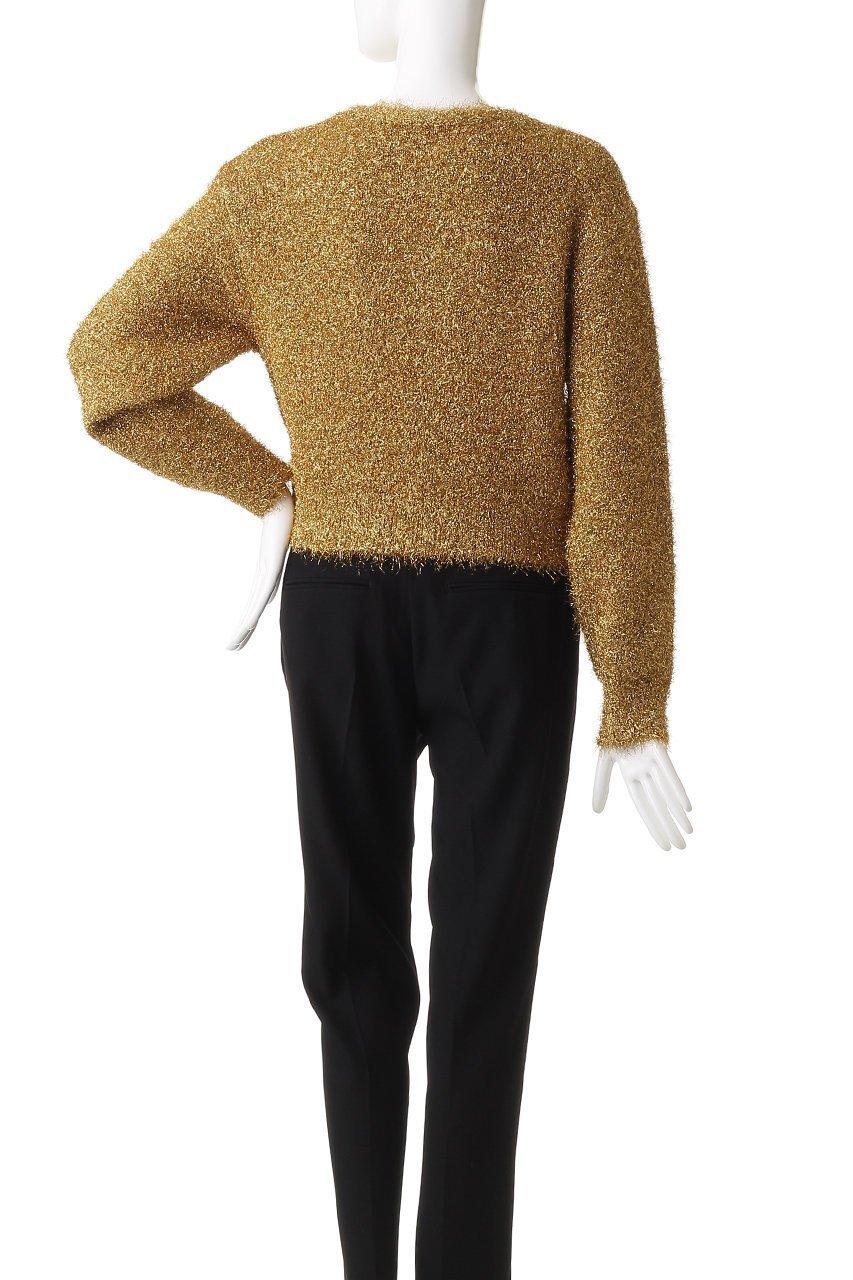 【オブリオ/AUBRIOT】のフィルムラメカーディガン 人気、トレンドファッション・服の通販 founy(ファニー) 　ファッション　Fashion　レディースファッション　Fashion for Women　トップス・カットソー　Cut & Sew Tops　ニット　Knit Tops & Sweaters　カーディガン・羽織り　Layered Style Cardigans　カーディガン　Cardigan, Knitwear　コンパクト　Compact, Small Size　フォルム　Silhouette, Form　ボックス　Boxy, Box Shape　メタリック　Metallic, Shiny Finish　モダン　Modern, Contemporary　other-4|ID: prp329100004729616 ipo3291000000036066800