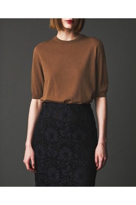 【オブリオ/AUBRIOT】のドライハイゲージセーター 人気、トレンドファッション・服の通販 founy(ファニー) ファッション Fashion レディースファッション Fashion for Women トップス・カットソー Cut & Sew Tops ニット Knit Tops & Sweaters カジュアルプルオーバー・ニットトップス Pullovers & Knit Tops / Casual Pullovers クラシック Classic, Timeless Style コンパクト Compact, Small Size シンプル Simple, Minimal セーター Sweater, Knitwear 半袖 Short Sleeve, Half Sleeve 新作・新入荷 New Arrivals / New In |ID:prp329100004729618