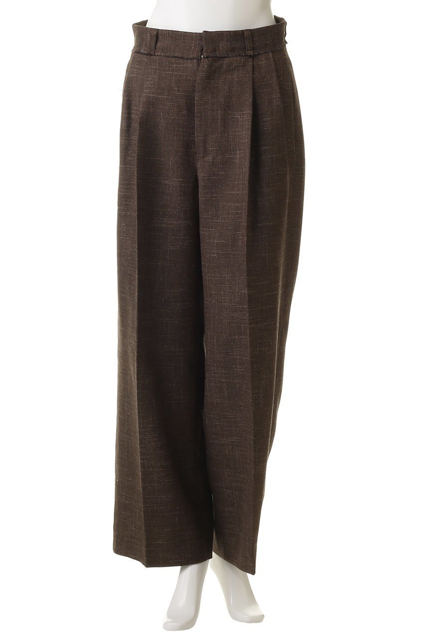 【マルティニーク/martinique】の【CURRENTAGE】Original fabric ワイドパンツ 人気、トレンドファッション・服の通販 founy(ファニー) 　ファッション　Fashion　レディースファッション　Fashion for Women　パンツ　Pants & Trousers　シンプル　Simple, Minimal　ツイード／ツィード　Choker, Choker Necklace　リネン　Linen, Linen Fabric　ワイド　Wide, Wide Fit　再入荷　Restock / Back in Stock　別注　Limited Edition, Custom Order　秋　Autumn　other-2|ID: prp329100004729636 ipo3291000000035835042