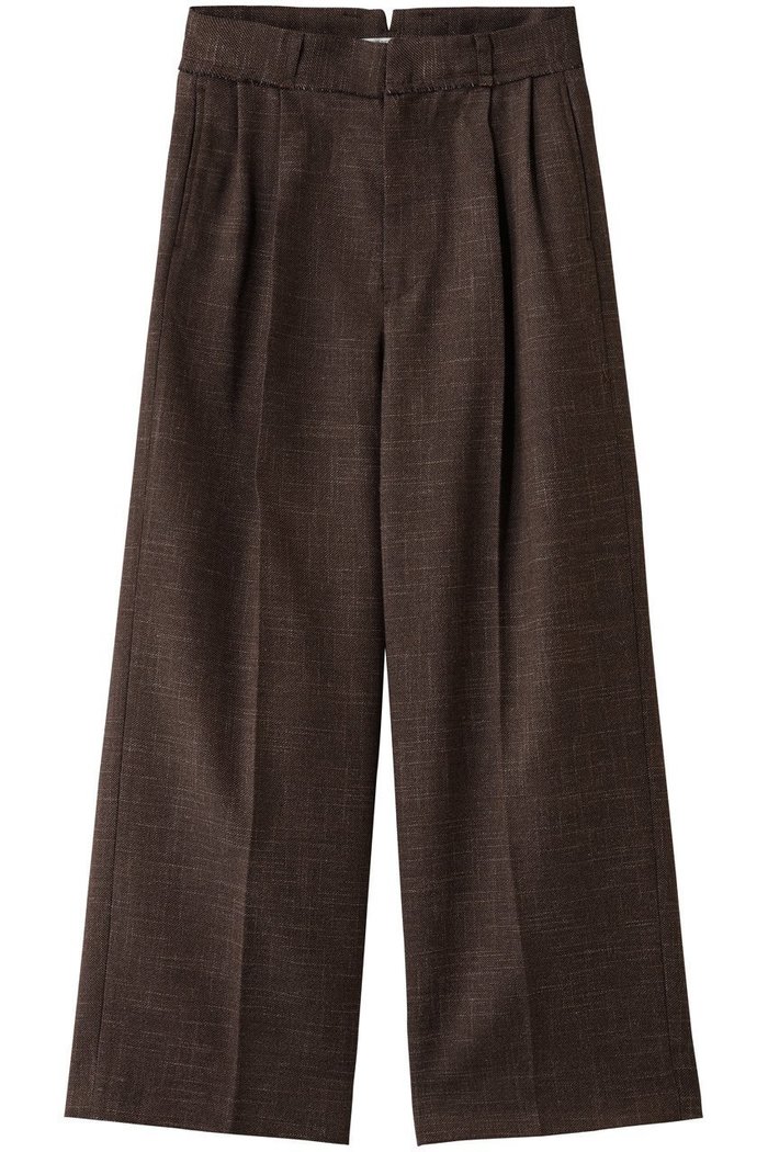 【マルティニーク/martinique】の【CURRENTAGE】Original fabric ワイドパンツ インテリア・キッズ・メンズ・レディースファッション・服の通販 founy(ファニー) https://founy.com/ ファッション Fashion レディースファッション Fashion for Women パンツ Pants & Trousers シンプル Simple, Minimal ツイード／ツィード Choker, Choker Necklace リネン Linen, Linen Fabric ワイド Wide, Wide Fit 別注 Limited Edition, Custom Order 秋 Autumn |ID: prp329100004729636 ipo3291000000036066832