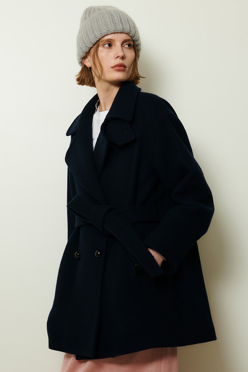 【アルアバイル/allureville】のパイルメルトンデザインPコート 人気、トレンドファッション・服の通販 founy(ファニー) 　ファッション　Fashion　レディースファッション　Fashion for Women　アウター　Coat / Outerwear Collection　コート・ロングコート・ピーコート　Long Coats, Peacoats & More　Pコート　Pea Coats　エレガント 上品　Elegant　ショート　Short, Short Length　フレア　Flare, Flared　メルトン　Melton, Heavy Wool　冬　Winter / This Winter　新作・新入荷　New Arrivals / New In　other-3|ID: prp329100004729647 ipo3291000000034167289