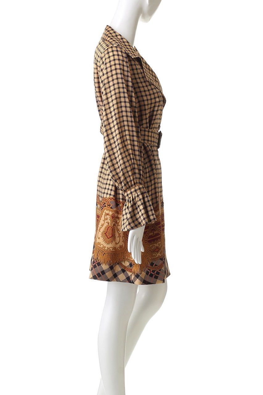 【アルアバイル/allureville】の【Loulou Willoughby】エンブレムチェックワンピース 人気、トレンドファッション・服の通販 founy(ファニー) 　ファッション　Fashion　レディースファッション　Fashion for Women　ワンピース　Dresses　チュニック　Tunic Tops & Dresses　インナー　Innerwear　チェック　Check, Plaid, Tartan　チュニック　Tunic, Long Top　ミックス　Mix, Mixed Style　ロング　Long, Long-Length　新作・新入荷　New Arrivals / New In　other-3|ID: prp329100004729648 ipo3291000000034167296