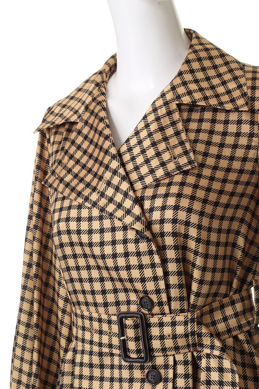 【アルアバイル/allureville】の【Loulou Willoughby】エンブレムチェックワンピース 人気、トレンドファッション・服の通販 founy(ファニー) 　ファッション　Fashion　レディースファッション　Fashion for Women　ワンピース　Dresses　チュニック　Tunic Tops & Dresses　インナー　Innerwear　チェック　Check, Plaid, Tartan　チュニック　Tunic, Long Top　ミックス　Mix, Mixed Style　ロング　Long, Long-Length　新作・新入荷　New Arrivals / New In　other-5|ID: prp329100004729648 ipo3291000000034167300