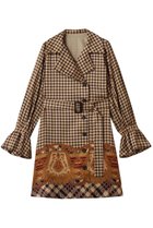 【アルアバイル/allureville】の【Loulou Willoughby】エンブレムチェックワンピース 人気、トレンドファッション・服の通販 founy(ファニー) ファッション Fashion レディースファッション Fashion for Women ワンピース Dresses チュニック Tunic Tops & Dresses インナー Innerwear チェック Check, Plaid, Tartan チュニック Tunic, Long Top ミックス Mix, Mixed Style ロング Long, Long-Length thumbnail ベージュ系|ID: prp329100004729648 ipo3291000000035835053