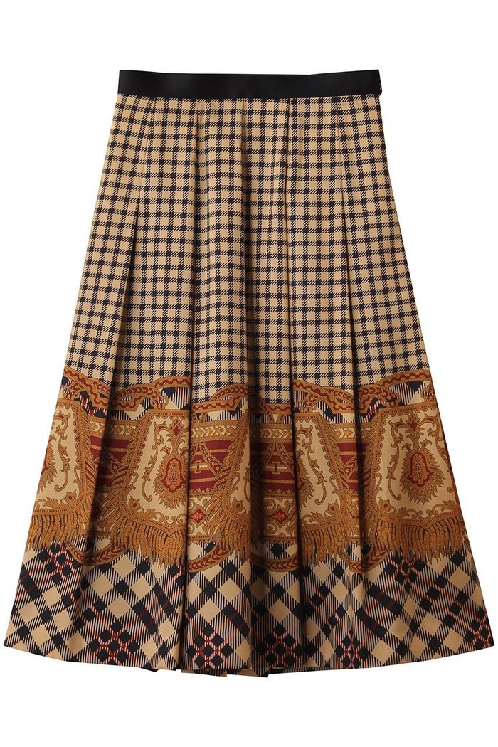 【アルアバイル/allureville】の【Loulou Willoughby】エンブレムチェックスカート インテリア・キッズ・メンズ・レディースファッション・服の通販 founy(ファニー) https://founy.com/ ファッション Fashion レディースファッション Fashion for Women スカート Skirts ロングスカート Long Skirts / Maxi & Midi Skirts タートルネック Turtleneck, High Neck チェック Check, Plaid, Tartan プリーツ Pleats, Pleated ミックス Mix, Mixed Style ロング Long, Long-Length エレガント 上品 Elegant A/W・秋冬 Autumn/Winter |ID: prp329100004729650 ipo3291000000036228542