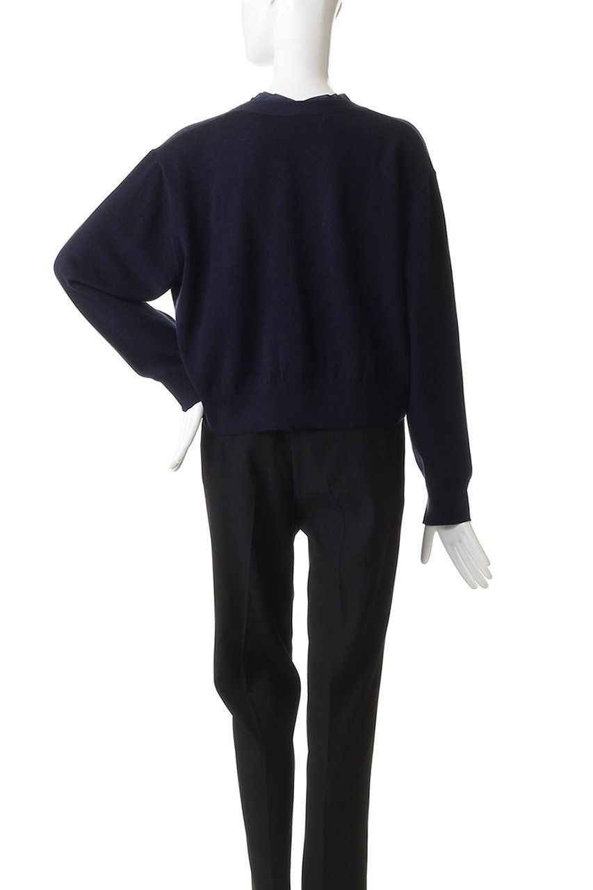【ミズイロ インド/mizuiro ind】のchiffon frill V neck C/D カーディガン 人気、トレンドファッション・服の通販 founy(ファニー) 　ファッション　Fashion　レディースファッション　Fashion for Women　トップス・カットソー　Cut & Sew Tops　ニット　Knit Tops & Sweaters　カーディガン・羽織り　Layered Style Cardigans　おすすめ　Recommended / Our Picks　カーディガン　Cardigan, Knitwear　シフォン　Chiffon, Lightweight Fabric　シンプル　Simple, Minimal　スラックス　Slacks, Dress Pants　デコルテ　Décolleté, Neckline　デニム　Denim, Jeans Material　フェミニン　Feminine, Girly　新作・新入荷　New Arrivals / New In　other-4|ID: prp329100004729654 ipo3291000000034167338