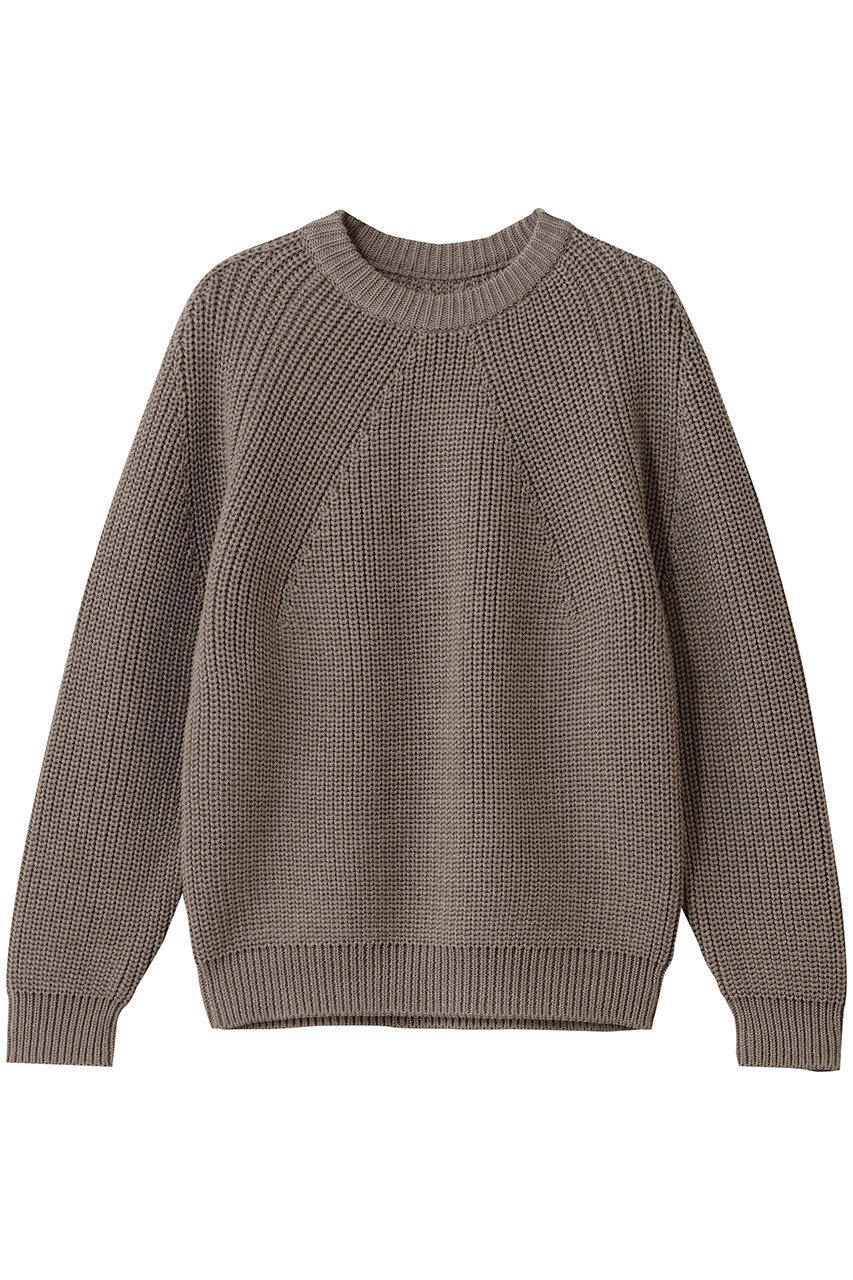 【バトナー/BATONER】のシグネチャー クルーネック インテリア・キッズ・メンズ・レディースファッション・服の通販 founy(ファニー) 　ファッション　Fashion　レディースファッション　Fashion for Women　トップス・カットソー　Cut & Sew Tops　ニット　Knit Tops & Sweaters　カジュアルプルオーバー・ニットトップス　Pullovers & Knit Tops / Casual Pullovers　スタンダード　Standard, Basic　定番　Standard, Basic Item　A/W・秋冬　Autumn/Winter　メランジ ブラウン|ID: prp329100004729659 ipo3291000000036066859