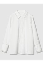 【アルアバイル/allureville】の【LOULOU WILLOUGHBY】レーストリミングシャツ 人気、トレンドファッション・服の通販 founy(ファニー) ファッション Fashion レディースファッション Fashion for Women トップス・カットソー Cut & Sew Tops シャツ・ブラウス・オフィスカジュアル Elegant Blouses & Button-Ups カフス Cuff Design シンプル Simple, Minimal ジャケット Jacket, Outerwear スタッズ Studs, Metal Accents スリーブ Sleeve, Long Sleeve / Short Sleeve トリミング Trimming, Decorative Edge フェミニン Feminine, Girly レース Lace, Lace Fabric ロング Long, Long-Length A/W・秋冬 Autumn/Winter thumbnail オフホワイト|ID: prp329100004729676 ipo3291000000035772030