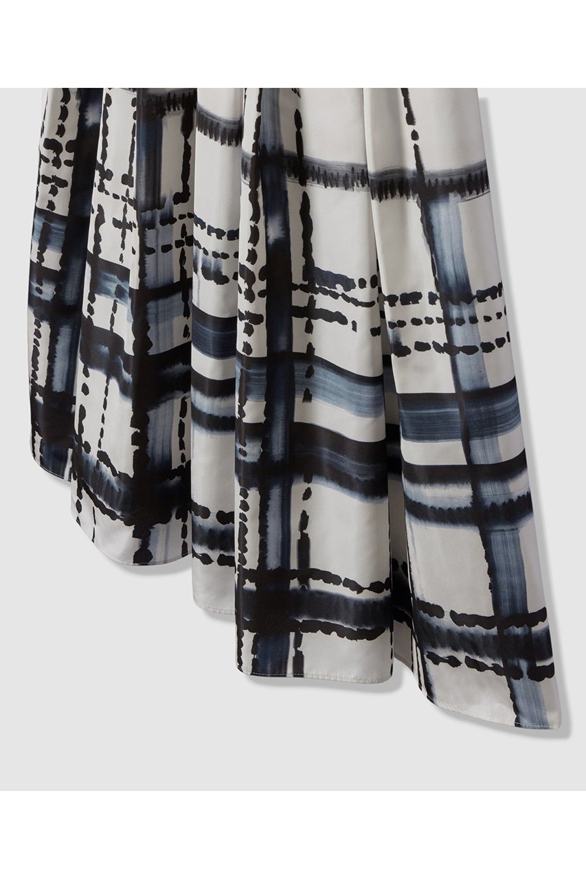 【アナイ/ANAYI】のチェックプリントタックギャザーフレアスカート 人気、トレンドファッション・服の通販 founy(ファニー) 　ファッション　Fashion　レディースファッション　Fashion for Women　スカート　Skirts　Aライン・フレアスカート　A-Line & Flared Skirts　ロングスカート　Long Skirts / Maxi & Midi Skirts　おすすめ　Recommended / Our Picks　イタリア　Italy　グラデーション　Gradient, Ombre　グログラン　Grosgrain, Grosgrain Ribbon　タフタ　Taffeta, Structured Fabric　チェック　Check, Plaid, Tartan　プリント　Print, Printed Pattern　ロング　Long, Long-Length　手描き　Hand-Drawn, Illustrated　other-5|ID: prp329100004729679 ipo3291000000036066894