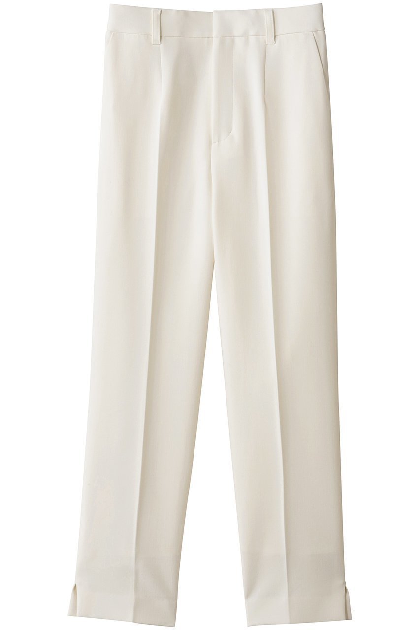 【アナイ/ANAYI】のダブルクロステーパードパンツ インテリア・キッズ・メンズ・レディースファッション・服の通販 founy(ファニー) ファッション Fashion レディースファッション Fashion for Women パンツ Pants & Trousers シンプル Simple, Minimal ストレッチ Stretch, Stretchy Fabric スリット Slit, Slit Detail センター Center, Center Line リラックス Relax, Relaxed Fit ホワイト|ID: prp329100004729680 ipo3291000000034504890