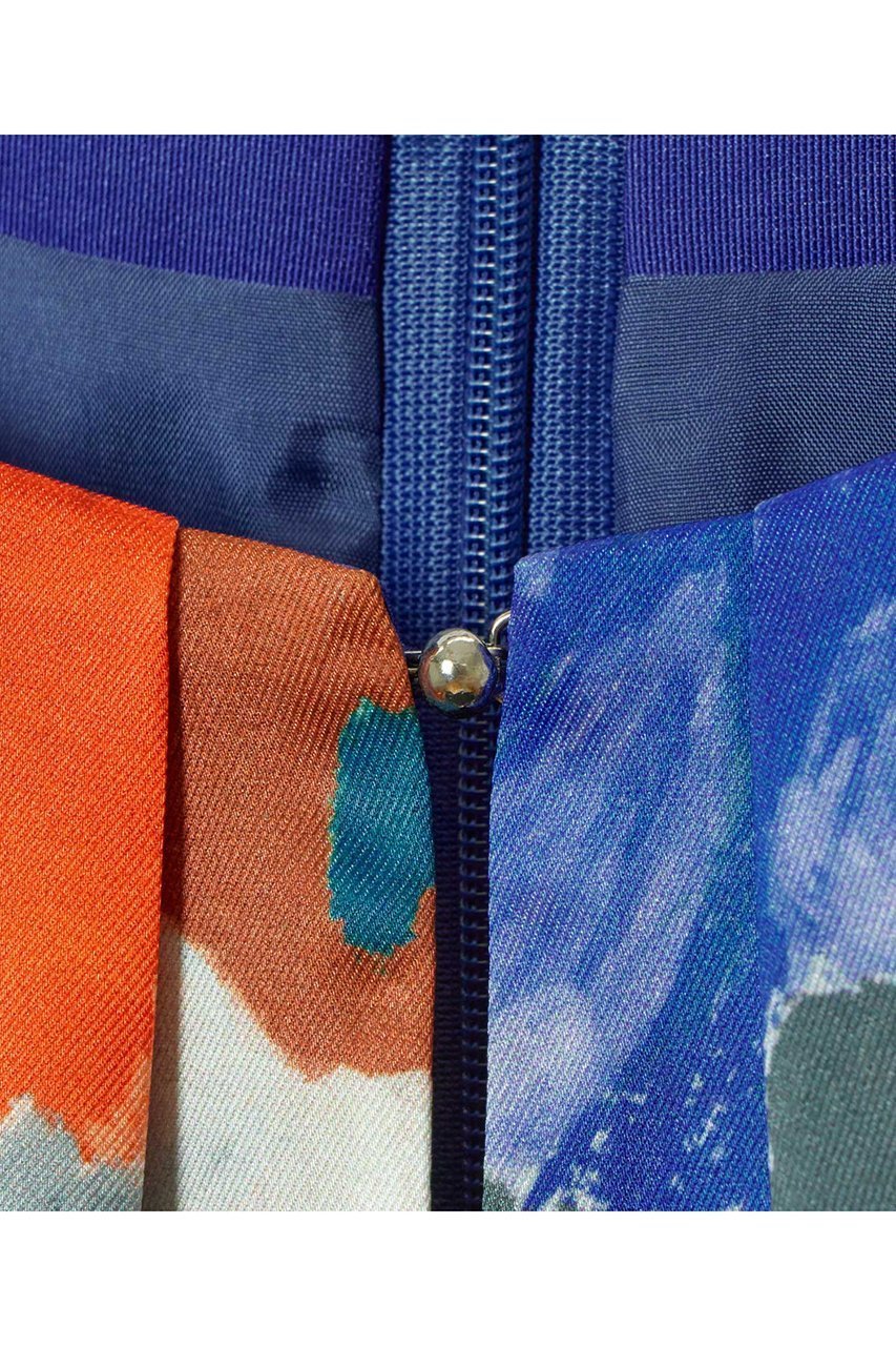 【アナイ/ANAYI】のアートフラワーフレア ワンピース 人気、トレンドファッション・服の通販 founy(ファニー) 　ファッション　Fashion　レディースファッション　Fashion for Women　ワンピース　Dresses　チュニック　Tunic Tops & Dresses　オレンジ　Orange　サテン　Satin, Glossy Fabric　シンプル　Simple, Minimal　スリット　Slit, Slit Detail　チュニック　Tunic, Long Top　フィット　Fit, Slim Fit　フラワー　Flower, Floral　フレア　Flare, Flared　プリント　Print, Printed Pattern　ロング　Long, Long-Length　新作・新入荷　New Arrivals / New In　other-5|ID: prp329100004729684 ipo3291000000034167552
