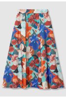 【アナイ/ANAYI】のアートフラワータックフレア スカート 人気、トレンドファッション・服の通販 founy(ファニー) ファッション Fashion レディースファッション Fashion for Women スカート Skirts Aライン・フレアスカート A-Line & Flared Skirts ロングスカート Long Skirts / Maxi & Midi Skirts オレンジ Orange サテン Satin, Glossy Fabric シンプル Simple, Minimal フラワー Flower, Floral フレア Flare, Flared プリント Print, Printed Pattern ロング Long, Long-Length 新作・新入荷 New Arrivals / New In |ID:prp329100004729685