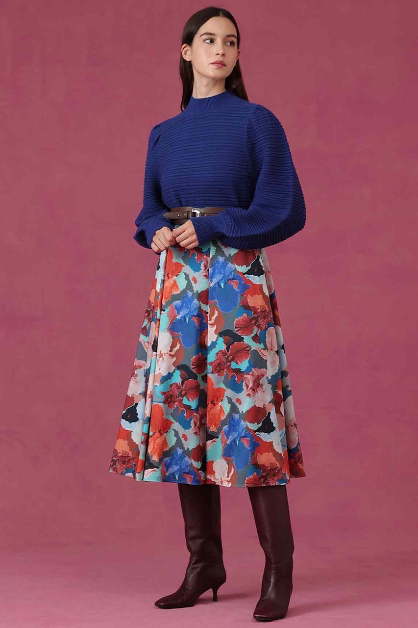 【アナイ/ANAYI】のアートフラワータックフレア スカート 人気、トレンドファッション・服の通販 founy(ファニー) ファッション Fashion レディースファッション Fashion for Women スカート Skirts Aライン・フレアスカート A-Line & Flared Skirts ロングスカート Long Skirts / Maxi & Midi Skirts オレンジ Orange サテン Satin, Glossy Fabric シンプル Simple, Minimal フラワー Flower, Floral フレア Flare, Flared プリント Print, Printed Pattern ロング Long, Long-Length other-6|ID: prp329100004729685 ipo3291000000036066904