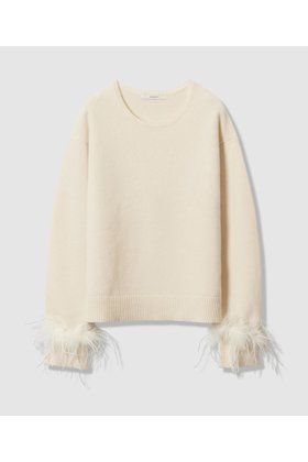 【アナイ/ANAYI】 フェザーバングル プルオーバー人気、トレンドファッション・服の通販 founy(ファニー) ファッション Fashion レディースファッション Fashion for Women トップス・カットソー Cut & Sew Tops ニット Knit Tops & Sweaters カジュアルプルオーバー・ニットトップス Pullovers & Knit Tops / Casual Pullovers バランス Balance, Style Balance バングル Bangle, Bracelet フェザー Feather, Feather Detail ミドル Middle Length, Mid Height リアル Real, Realistic リラックス Relax, Relaxed Fit ループ Loop, Loop Knit 新作・新入荷 New Arrivals / New In |ID:prp329100004729687