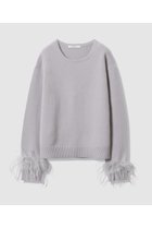 【アナイ/ANAYI】のフェザーバングル プルオーバー 人気、トレンドファッション・服の通販 founy(ファニー) ファッション Fashion レディースファッション Fashion for Women トップス・カットソー Cut & Sew Tops ニット Knit Tops & Sweaters カジュアルプルオーバー・ニットトップス Pullovers & Knit Tops / Casual Pullovers バランス Balance, Style Balance バングル Bangle, Bracelet フェザー Feather, Feather Detail ミドル Middle Length, Mid Height リアル Real, Realistic リラックス Relax, Relaxed Fit ループ Loop, Loop Knit thumbnail グレー|ID: prp329100004729687 ipo3291000000035971971