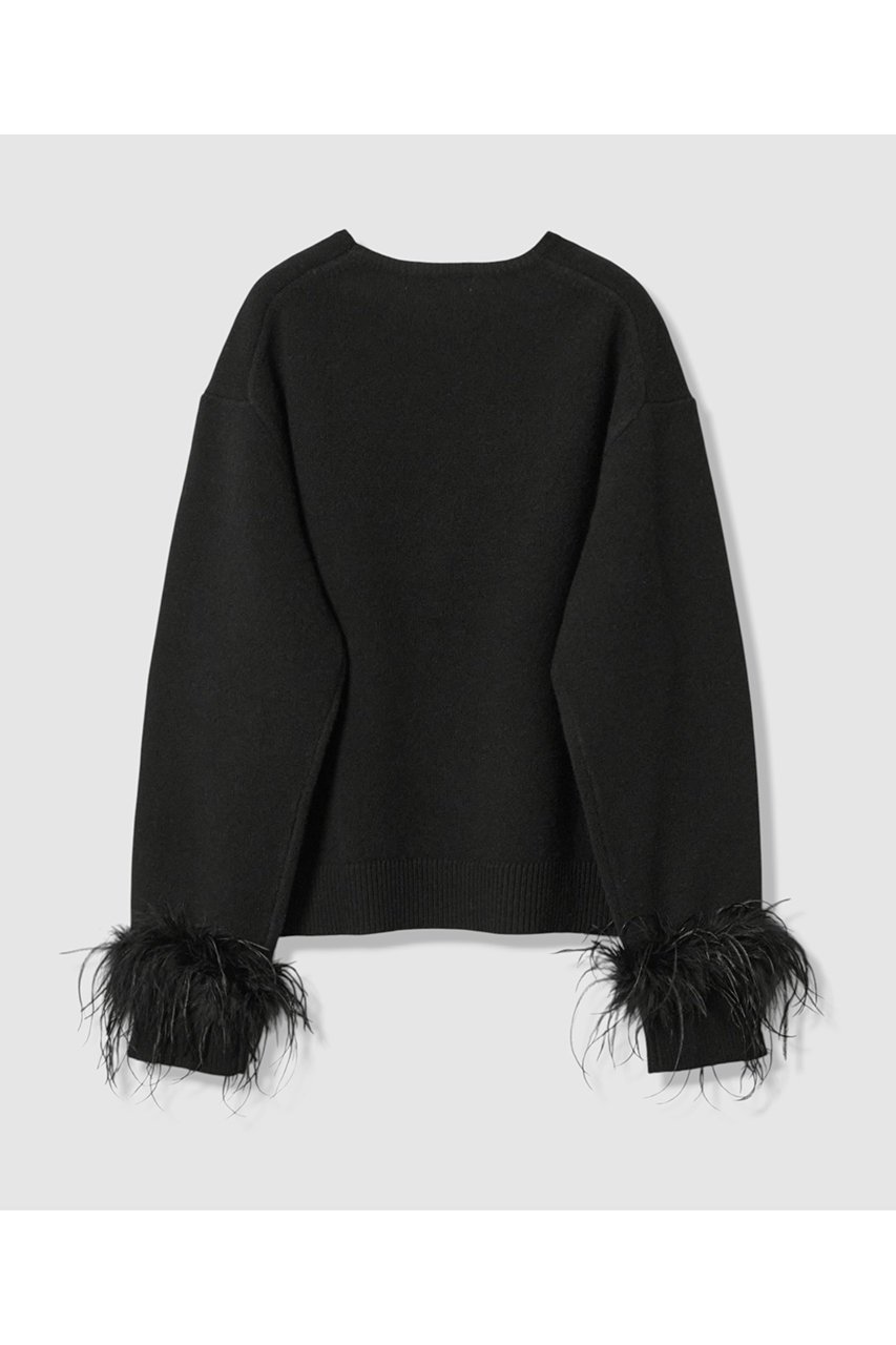 【アナイ/ANAYI】のフェザーバングル プルオーバー 人気、トレンドファッション・服の通販 founy(ファニー) ファッション Fashion レディースファッション Fashion for Women トップス・カットソー Cut & Sew Tops ニット Knit Tops & Sweaters カジュアルプルオーバー・ニットトップス Pullovers & Knit Tops / Casual Pullovers バランス Balance, Style Balance バングル Bangle, Bracelet フェザー Feather, Feather Detail ミドル Middle Length, Mid Height リアル Real, Realistic リラックス Relax, Relaxed Fit ループ Loop, Loop Knit other-2|ID: prp329100004729687 ipo3291000000035971973