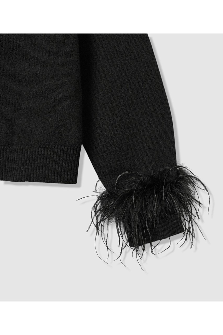 【アナイ/ANAYI】のフェザーバングル プルオーバー 人気、トレンドファッション・服の通販 founy(ファニー) ファッション Fashion レディースファッション Fashion for Women トップス・カットソー Cut & Sew Tops ニット Knit Tops & Sweaters カジュアルプルオーバー・ニットトップス Pullovers & Knit Tops / Casual Pullovers バランス Balance, Style Balance バングル Bangle, Bracelet フェザー Feather, Feather Detail ミドル Middle Length, Mid Height リアル Real, Realistic リラックス Relax, Relaxed Fit ループ Loop, Loop Knit other-4|ID: prp329100004729687 ipo3291000000035971975