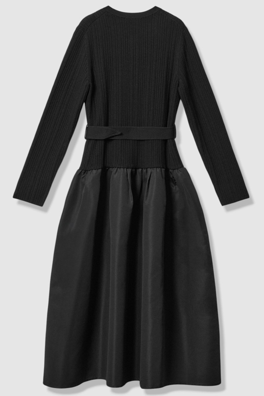 【アナイ/ANAYI】のグログランコンビベルト付き ワンピース 人気、トレンドファッション・服の通販 founy(ファニー) 　ファッション　Fashion　レディースファッション　Fashion for Women　ワンピース　Dresses　チュニック　Tunic Tops & Dresses　ベルト&ウエストマーク　Belts & Waist Accessories　エレガント 上品　Elegant　ギャザー　Gathered, Ruffled　クラシック　Classic, Timeless Style　グログラン　Grosgrain, Grosgrain Ribbon　チュニック　Tunic, Long Top　ドッキング　Docking, Mixed Material　ペチコート　Petticoat, Underskirt　ポケット　Pocket, Pocket Detail　ロング　Long, Long-Length　新作・新入荷　New Arrivals / New In　other-2|ID: prp329100004729689 ipo3291000000034167594