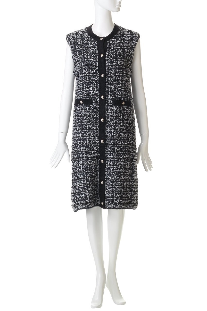 【アナイ/ANAYI】のモールツイードワンピース 人気、トレンドファッション・服の通販 founy(ファニー) 　ファッション　Fashion　レディースファッション　Fashion for Women　ワンピース　Dresses　チュニック　Tunic Tops & Dresses　オケージョン　Occasion Wear　チュニック　Tunic, Long Top　ツイード　Twill, Twill Weave　パーティ　Party, Party Style　ロング　Long, Long-Length　エレガント 上品　Elegant　羽織　Haori, Light Jacket　other-2|ID: prp329100004729691 ipo3291000000035971982