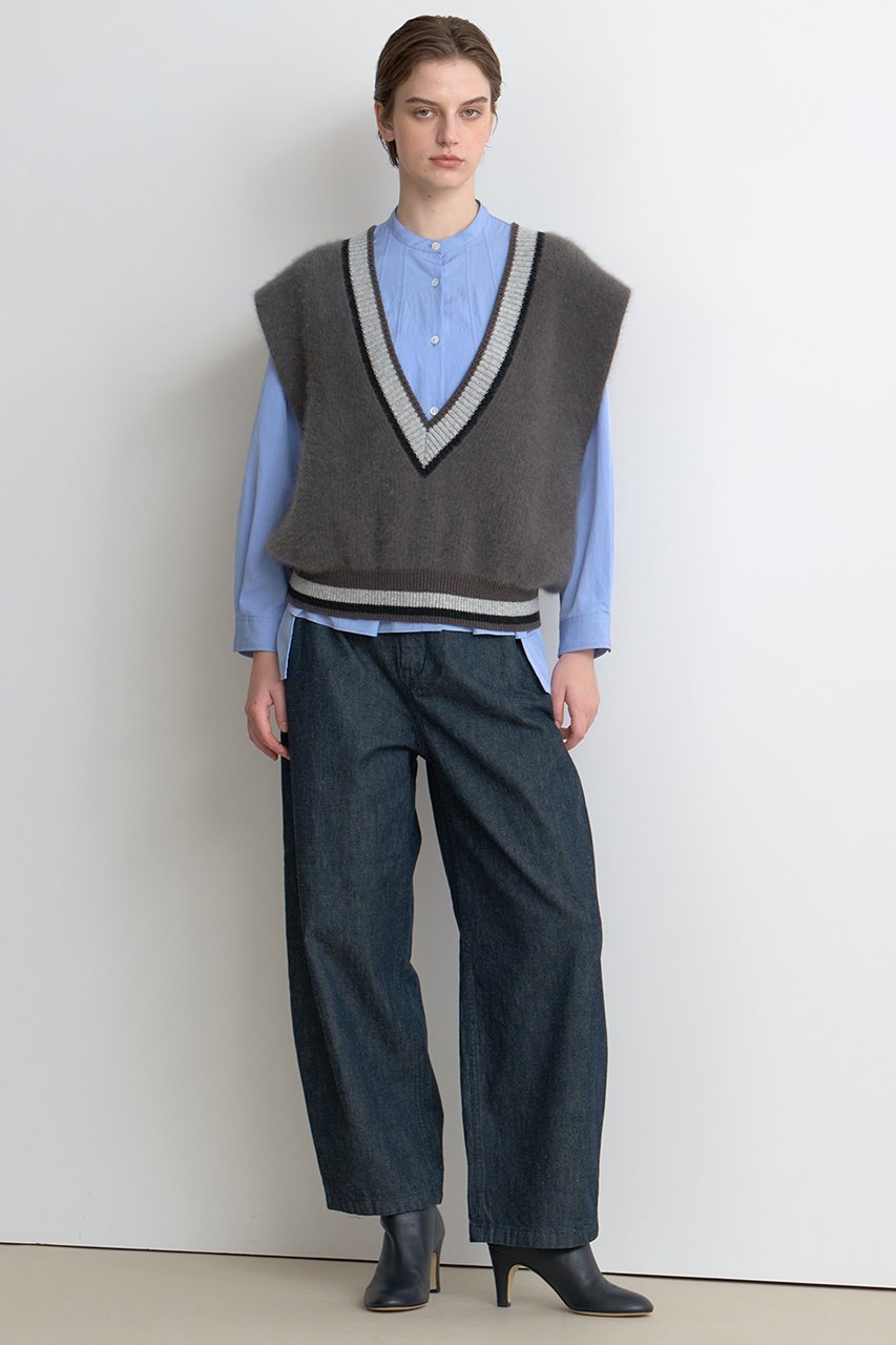 【ハウス オブ ロータス/HOUSE OF LOTUS】のフォックスファーチルデンニットベスト 人気、トレンドファッション・服の通販 founy(ファニー) 　ファッション　Fashion　レディースファッション　Fashion for Women　トップス・カットソー　Cut & Sew Tops　ニット　Knit Tops & Sweaters　ベスト&ジレ / 重ね着スタイル　Vests & Gilets　カジュアルプルオーバー・ニットトップス　Pullovers & Knit Tops / Casual Pullovers　フォックス　Fox, Fox Fur　ベスト　Vest, Waistcoat　ベーシック　Basic, Essential　モダン　Modern, Contemporary　畦　Ribbed Knit　other-6|ID: prp329100004729693 ipo3291000000034176685