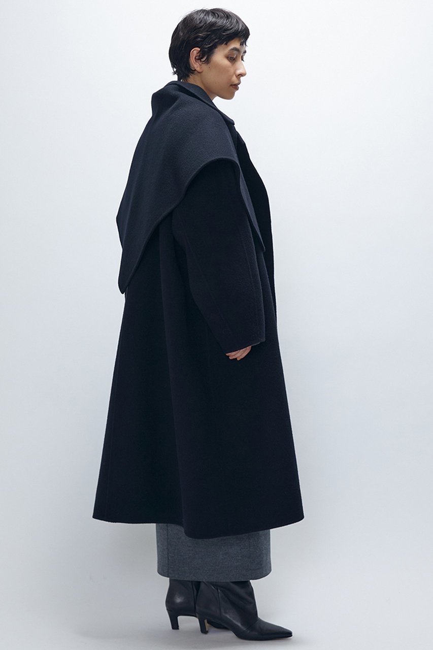 【プルミエ アロンディスモン/1er Arrondissement】のTOPダブルビーバーステンカラーコート(スカーフ付) 人気、トレンドファッション・服の通販 founy(ファニー) 　ファッション　Fashion　レディースファッション　Fashion for Women　アウター　Coat / Outerwear Collection　コート・ロングコート・ピーコート　Long Coats, Peacoats & More　クラシック　Classic, Timeless Style　スカーフ　Scarf, Neckwear　フレンチ　French, French Style　ロング　Long, Long-Length　新作・新入荷　New Arrivals / New In　other-3|ID: prp329100004729696 ipo3291000000034167643