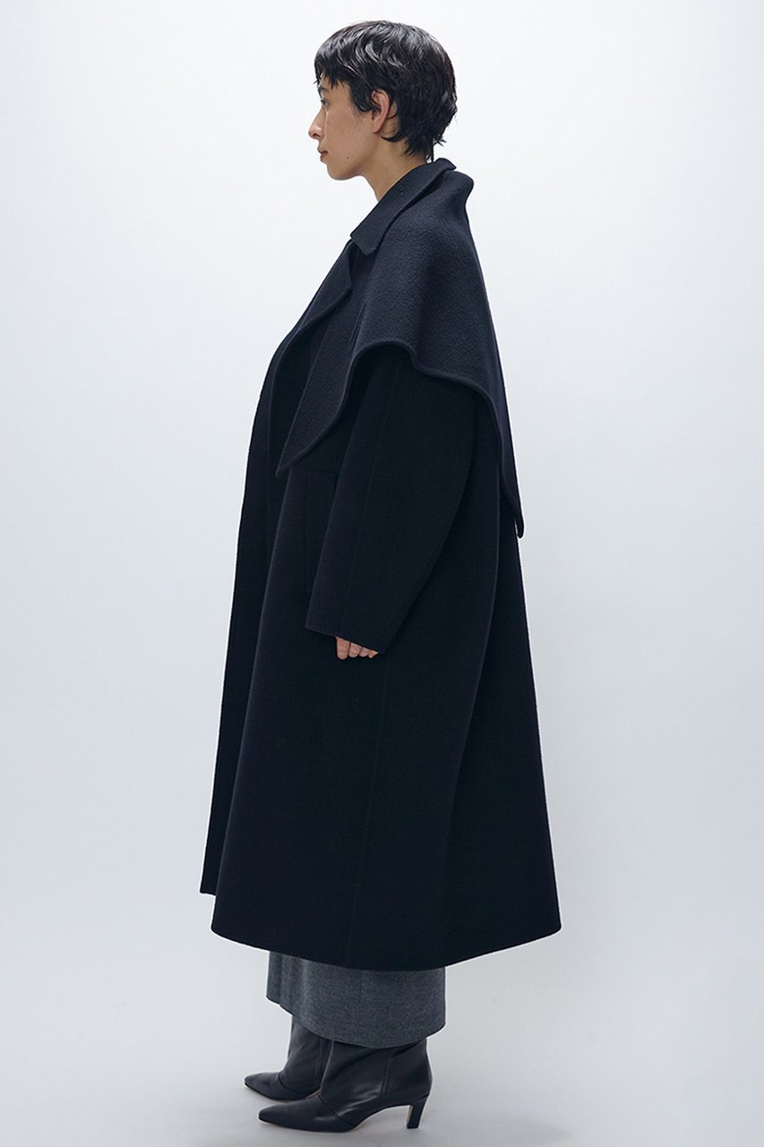 【プルミエ アロンディスモン/1er Arrondissement】のTOPダブルビーバーステンカラーコート(スカーフ付) 人気、トレンドファッション・服の通販 founy(ファニー) 　ファッション　Fashion　レディースファッション　Fashion for Women　アウター　Coat / Outerwear Collection　コート・ロングコート・ピーコート　Long Coats, Peacoats & More　クラシック　Classic, Timeless Style　スカーフ　Scarf, Neckwear　フレンチ　French, French Style　ロング　Long, Long-Length　新作・新入荷　New Arrivals / New In　other-5|ID: prp329100004729696 ipo3291000000034167645