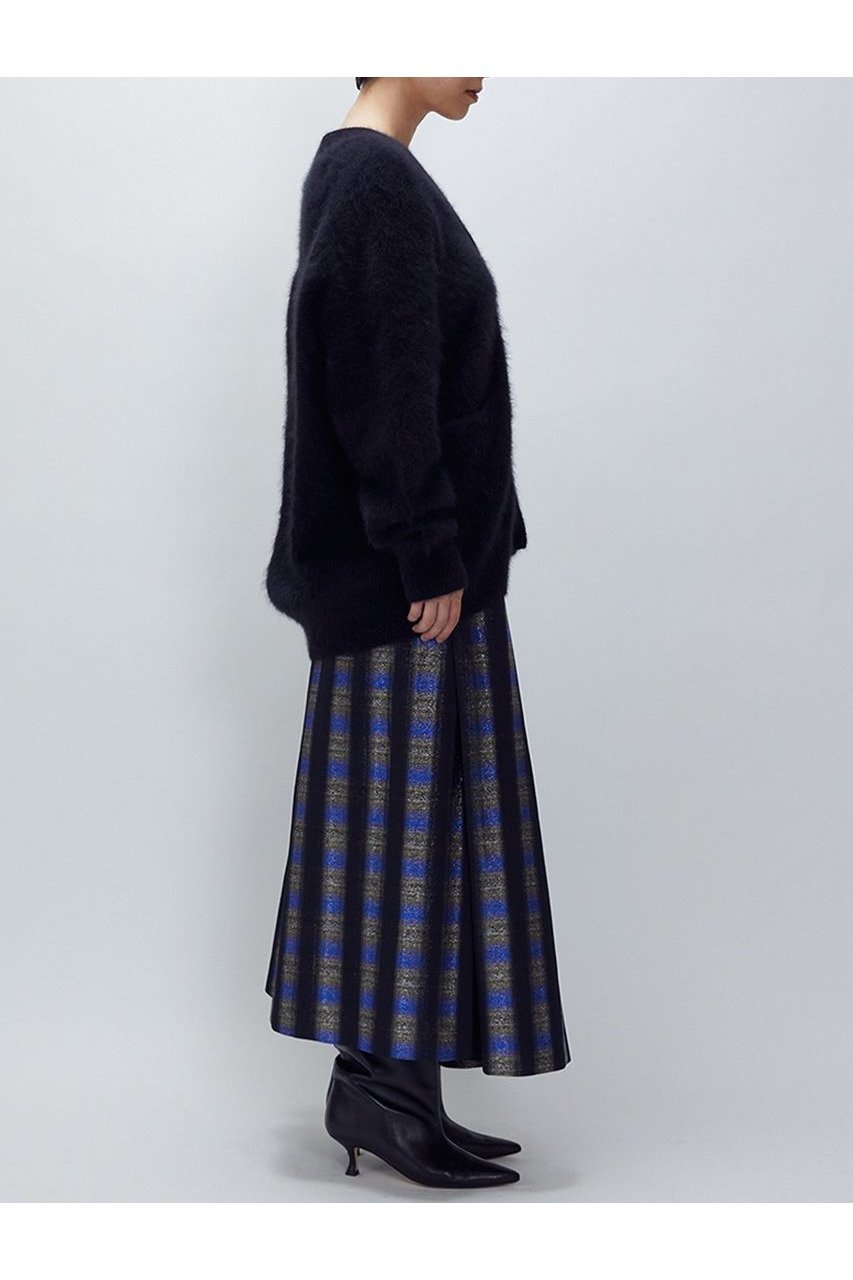 【プルミエ アロンディスモン/1er Arrondissement】のオンブレーチェックアシメフレアースカート 人気、トレンドファッション・服の通販 founy(ファニー) 　ファッション　Fashion　レディースファッション　Fashion for Women　スカート　Skirts　ロングスカート　Long Skirts / Maxi & Midi Skirts　アシンメトリー　Asymmetrical Style　チェック　Check, Plaid, Tartan　フォルム　Silhouette, Form　ロング　Long, Long-Length　エレガント 上品　Elegant　別注　Limited Edition, Custom Order　新作・新入荷　New Arrivals / New In　other-3|ID: prp329100004729699 ipo3291000000034167662