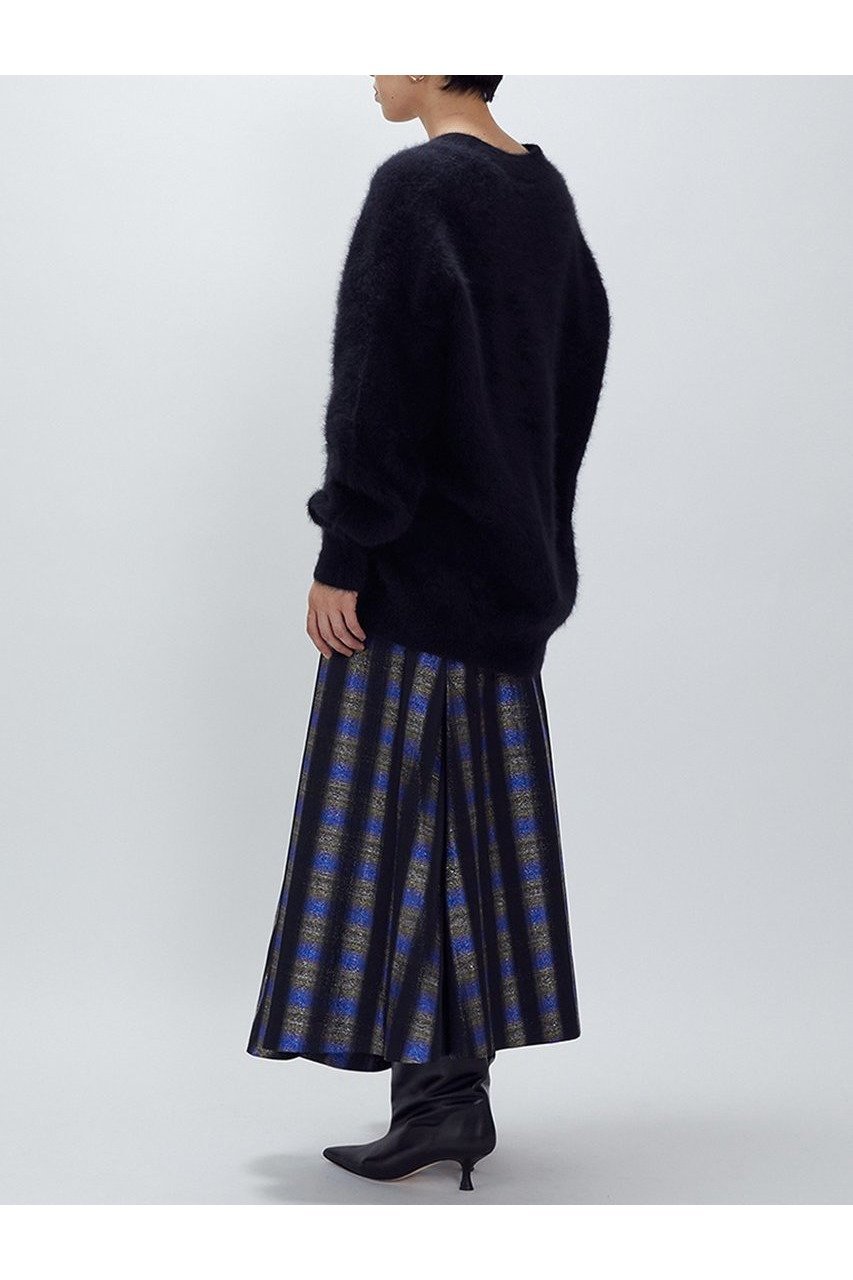 【プルミエ アロンディスモン/1er Arrondissement】のオンブレーチェックアシメフレアースカート 人気、トレンドファッション・服の通販 founy(ファニー) 　ファッション　Fashion　レディースファッション　Fashion for Women　スカート　Skirts　ロングスカート　Long Skirts / Maxi & Midi Skirts　アシンメトリー　Asymmetrical Style　チェック　Check, Plaid, Tartan　フォルム　Silhouette, Form　ロング　Long, Long-Length　エレガント 上品　Elegant　別注　Limited Edition, Custom Order　新作・新入荷　New Arrivals / New In　other-4|ID: prp329100004729699 ipo3291000000034167663