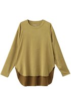 【スリー ドッツ/three dots】のスエードジャージー 長袖Tシャツ ヘイ イエロー|ID: prp329100004729704 ipo3291000000034167695