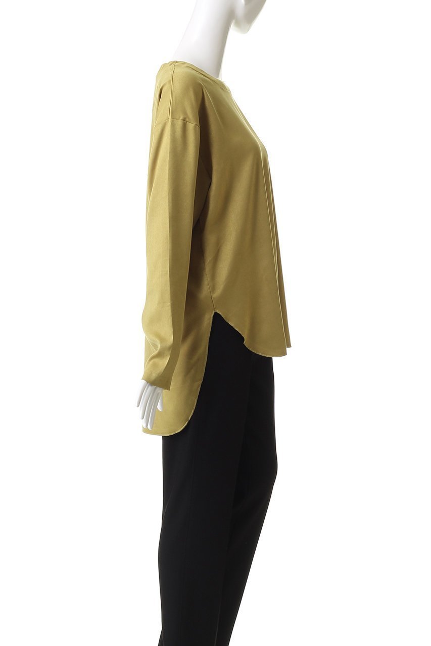 【スリー ドッツ/three dots】のスエードジャージー 長袖Tシャツ 人気、トレンドファッション・服の通販 founy(ファニー) 　ファッション　Fashion　レディースファッション　Fashion for Women　トップス・カットソー　Cut & Sew Tops　シャツ・ブラウス・オフィスカジュアル　Elegant Blouses & Button-Ups　ロングTシャツ・Tシャツ　Longline T-Shirts & Tees　カットソー・ベーシックTシャツ　Cut-and-Sewn Tops / Stretch Tees & Basics　おすすめ　Recommended / Our Picks　なめらか　Smooth, Silky Texture　カットソー　Cut and Sewn Top　スリーブ　Sleeve, Long Sleeve / Short Sleeve　プリーツ　Pleats, Pleated　ロング　Long, Long-Length　エレガント 上品　Elegant　新作・新入荷　New Arrivals / New In　長袖　Long Sleeve, Full Sleeve　other-3|ID: prp329100004729704 ipo3291000000034167699
