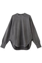 【スリー ドッツ/three dots】のピグメントダイ スウェット ブラック|ID: prp329100004729708 ipo3291000000034167722