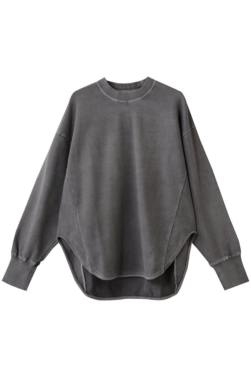 【スリー ドッツ/three dots】のピグメントダイ スウェット インテリア・キッズ・メンズ・レディースファッション・服の通販 founy(ファニー) 　ファッション　Fashion　レディースファッション　Fashion for Women　トップス・カットソー　Cut & Sew Tops　シャツ・ブラウス・オフィスカジュアル　Elegant Blouses & Button-Ups　レディースパーカー・カジュアルフーディー　Casual Hoodies & Sweatshirts　ロングTシャツ・Tシャツ　Longline T-Shirts & Tees　スウェット・クルーネックトップス　Sweatshirts & Crewnecks / Relaxed Fit Sweat Tops　カットソー・ベーシックTシャツ　Cut-and-Sewn Tops / Stretch Tees & Basics　おすすめ　Recommended / Our Picks　シンプル　Simple, Minimal　スウェット / スエット　Sweatshirt, Sweatwear　デニム　Denim, Jeans Material　フェミニン　Feminine, Girly　フォルム　Silhouette, Form　ボトム　Bottoms, Lower Wear　新作・新入荷　New Arrivals / New In　ブラック|ID: prp329100004729708 ipo3291000000034167722