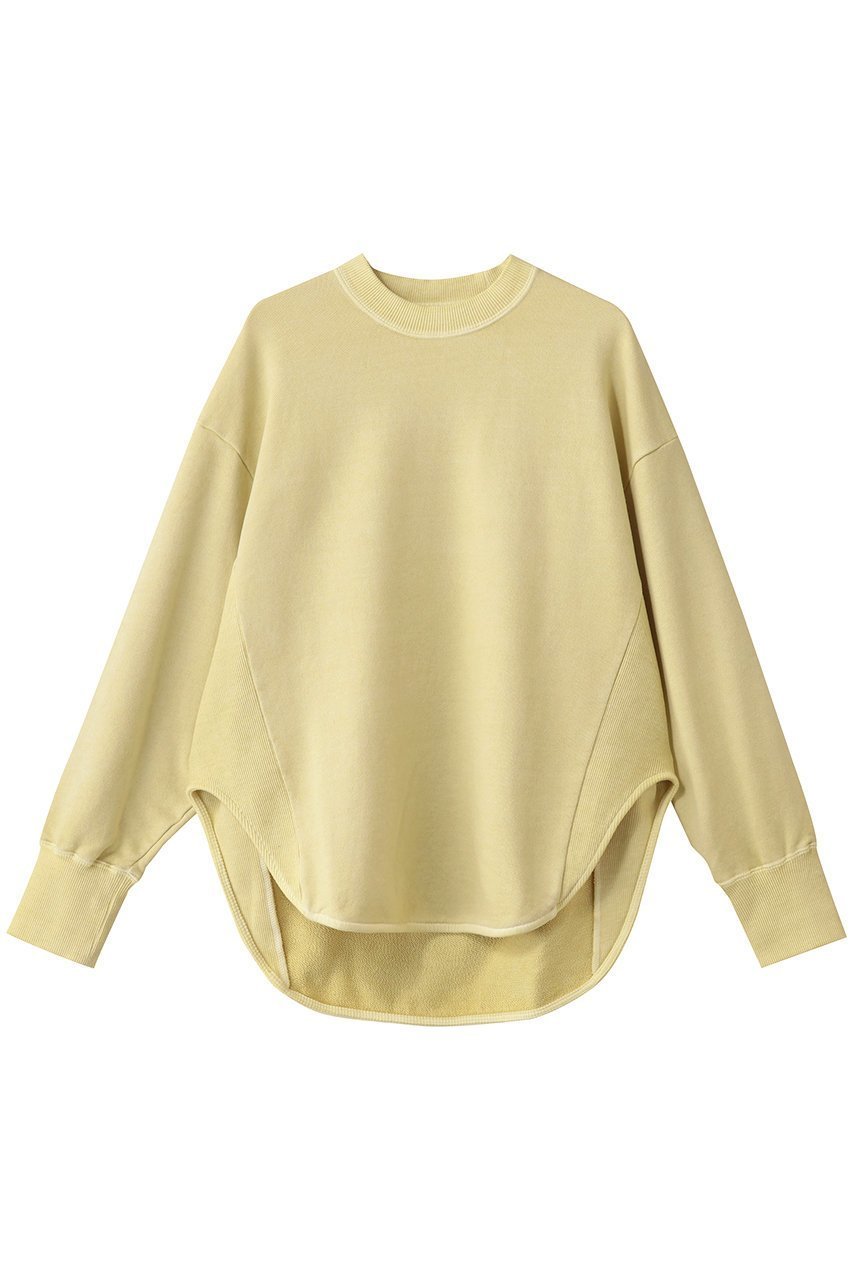 【スリー ドッツ/three dots】のピグメントダイ スウェット インテリア・キッズ・メンズ・レディースファッション・服の通販 founy(ファニー) 　ファッション　Fashion　レディースファッション　Fashion for Women　トップス・カットソー　Cut & Sew Tops　シャツ・ブラウス・オフィスカジュアル　Elegant Blouses & Button-Ups　レディースパーカー・カジュアルフーディー　Casual Hoodies & Sweatshirts　ロングTシャツ・Tシャツ　Longline T-Shirts & Tees　スウェット・クルーネックトップス　Sweatshirts & Crewnecks / Relaxed Fit Sweat Tops　カットソー・ベーシックTシャツ　Cut-and-Sewn Tops / Stretch Tees & Basics　おすすめ　Recommended / Our Picks　シンプル　Simple, Minimal　スウェット / スエット　Sweatshirt, Sweatwear　デニム　Denim, Jeans Material　フェミニン　Feminine, Girly　フォルム　Silhouette, Form　ボトム　Bottoms, Lower Wear　新作・新入荷　New Arrivals / New In　ヘイ イエロー|ID: prp329100004729708 ipo3291000000034167724